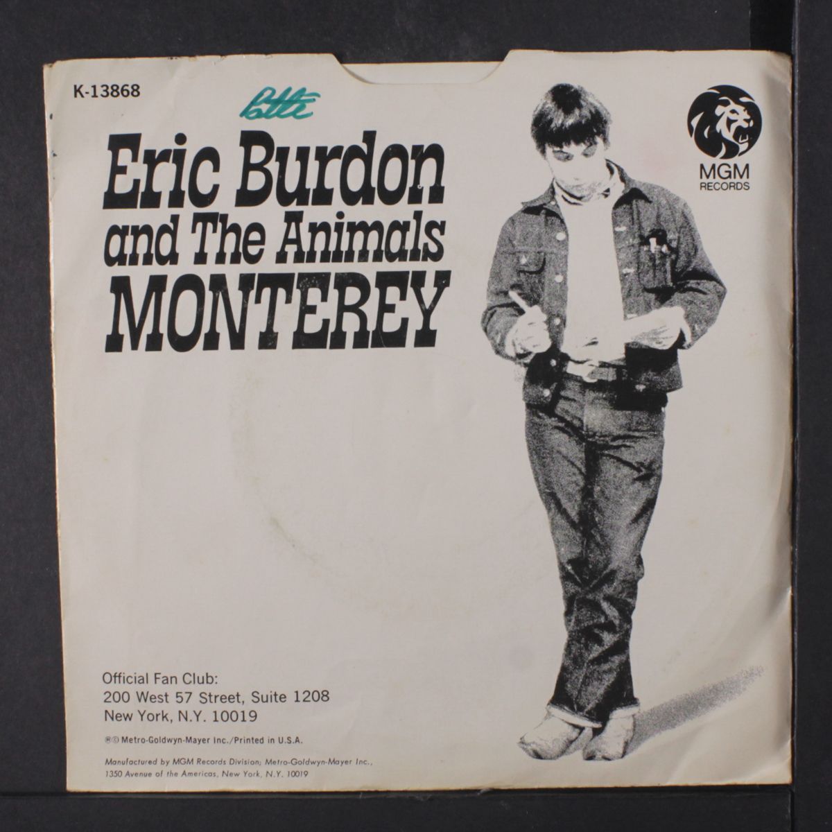 monterey / ain't it so by ERIC BURDON & ANIMALS