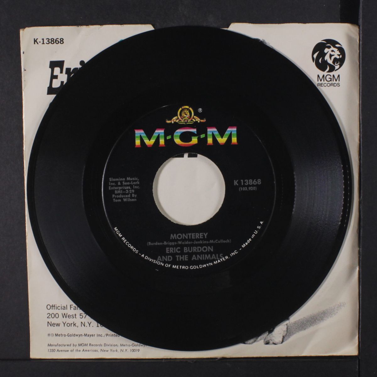 monterey / ain't it so by ERIC BURDON & ANIMALS