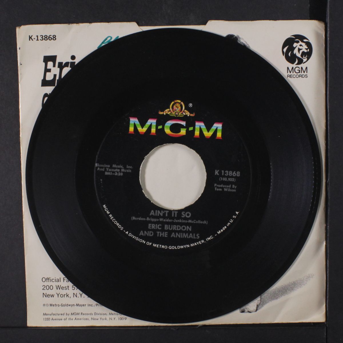 monterey / ain't it so by ERIC BURDON & ANIMALS