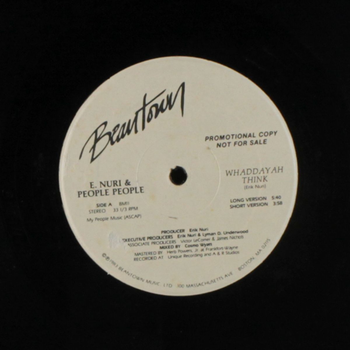 whaddayah think by E. NURI & PEOPLE PEOPLE