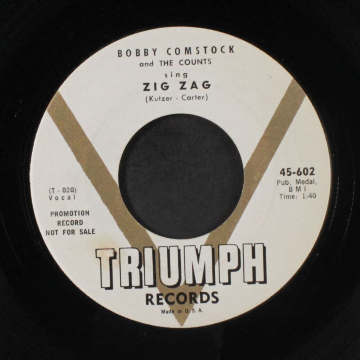 jealous fool / zig-zag by BOBBY COMSTOCK