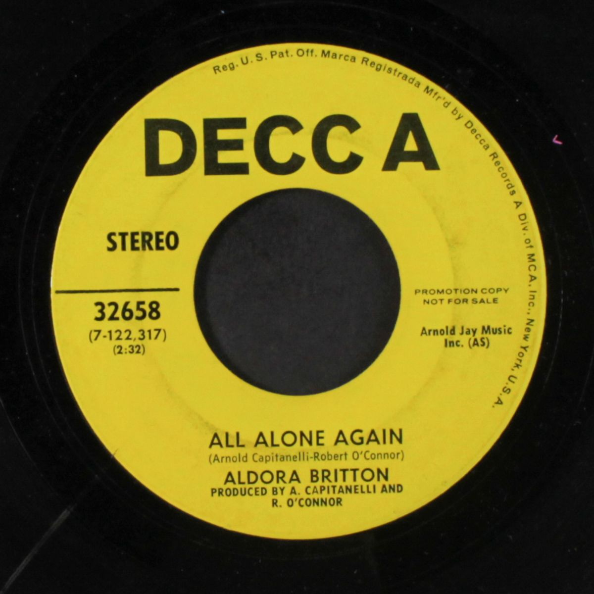 the hard way / all alone again by ALDORA BRITTON