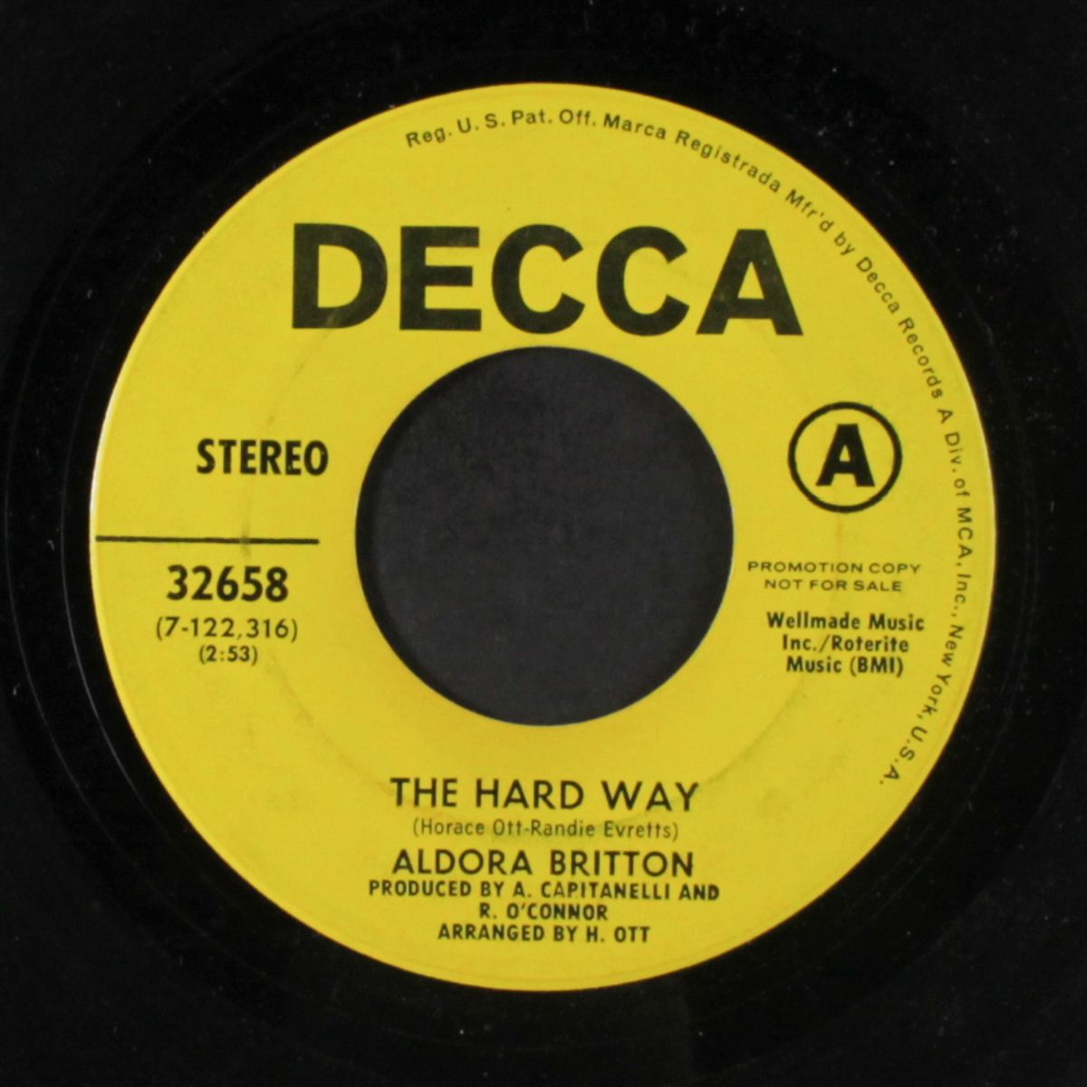 the hard way / all alone again by ALDORA BRITTON