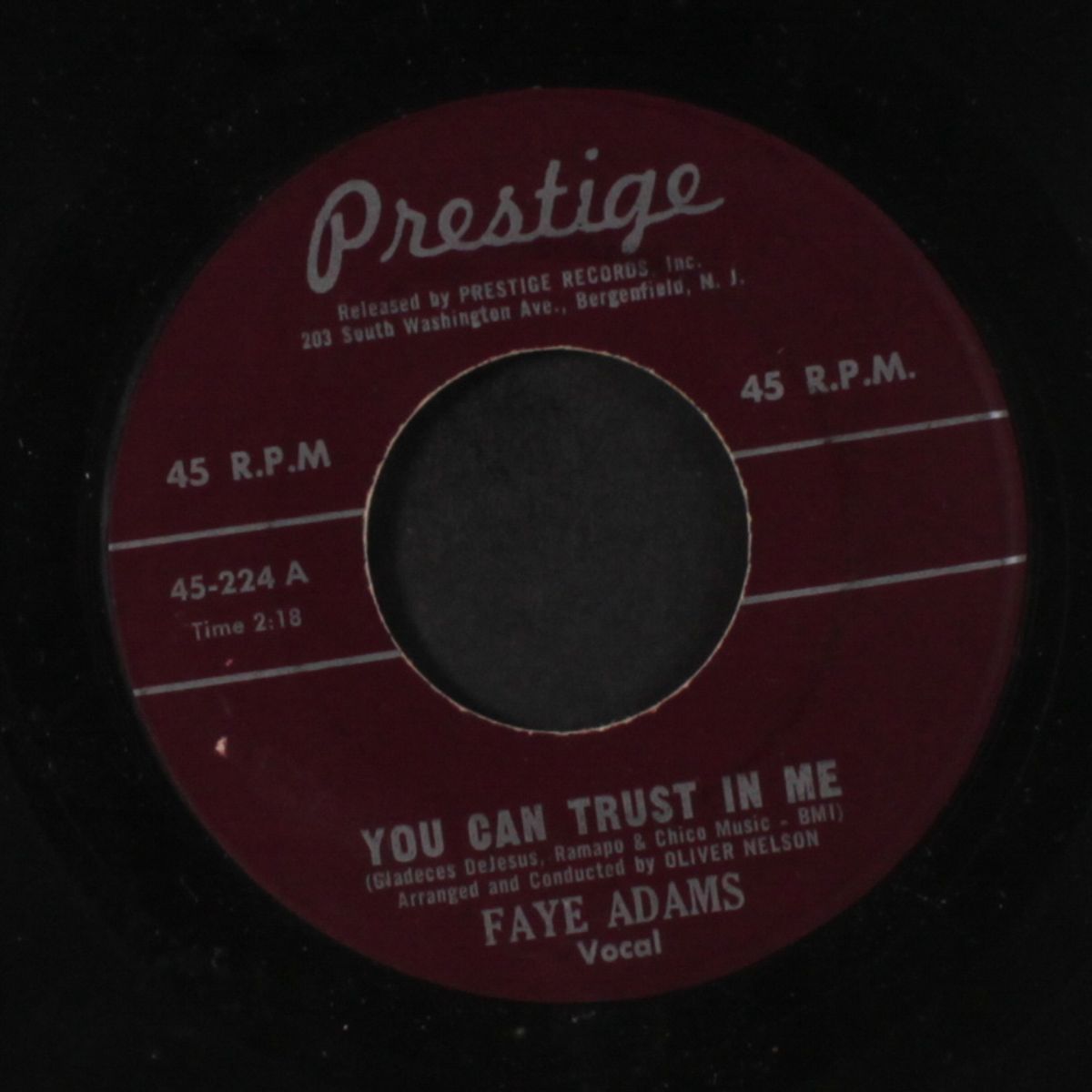 goodnight my love / you can trust in me by FAYE ADAMS