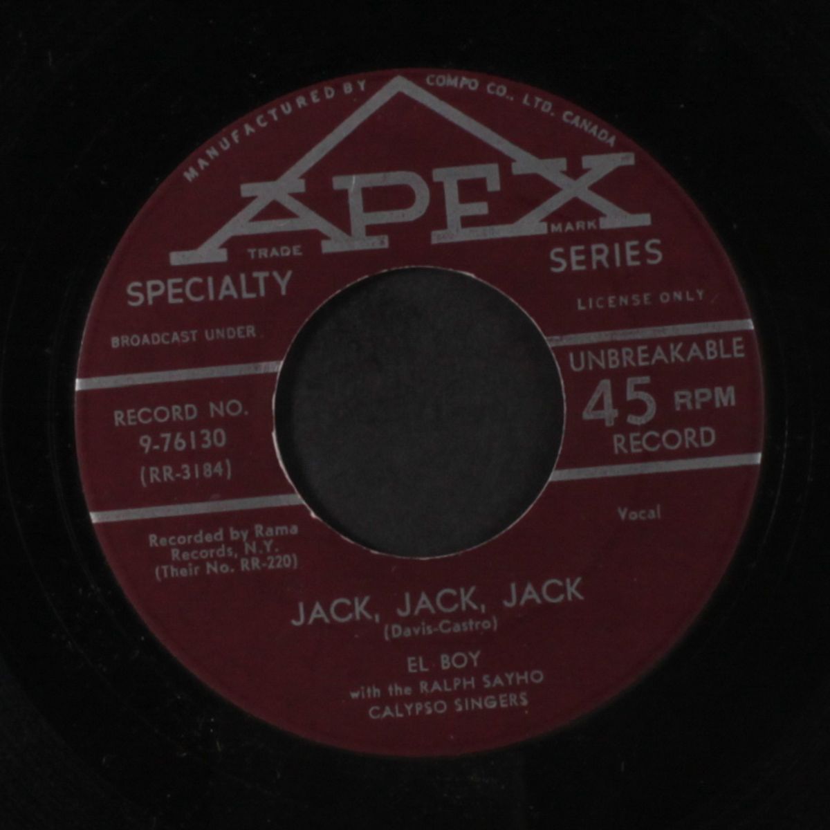 jack, jack, jack / tonight my heart she is crying by EL BOY