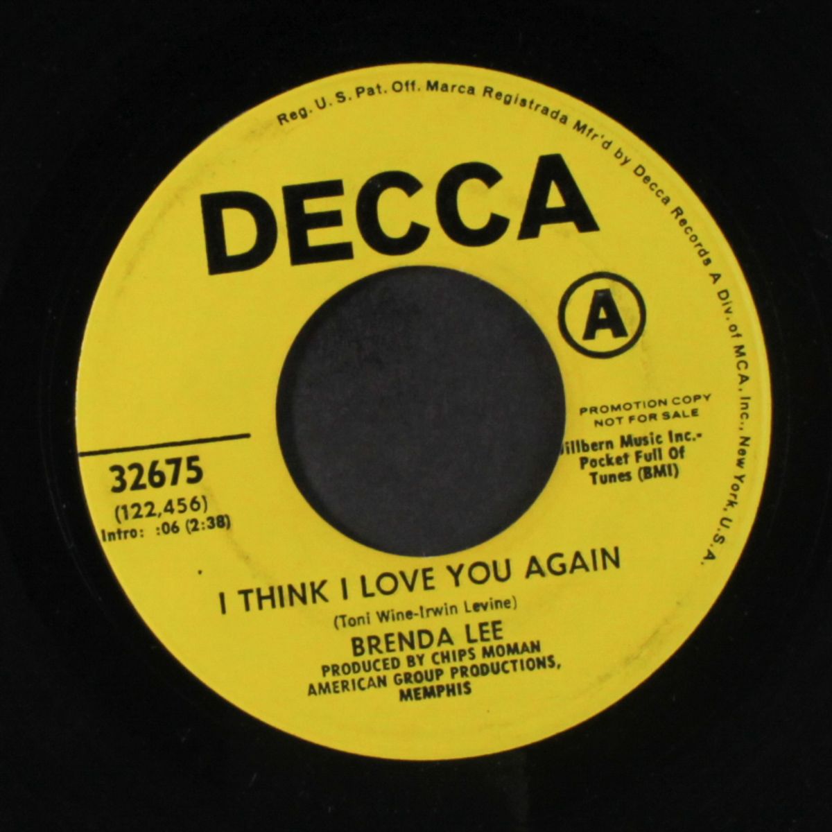 i think i love you again / mono by BRENDA LEE