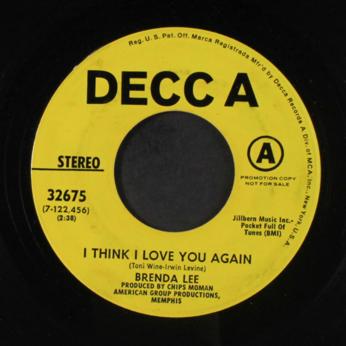i think i love you again / mono by BRENDA LEE