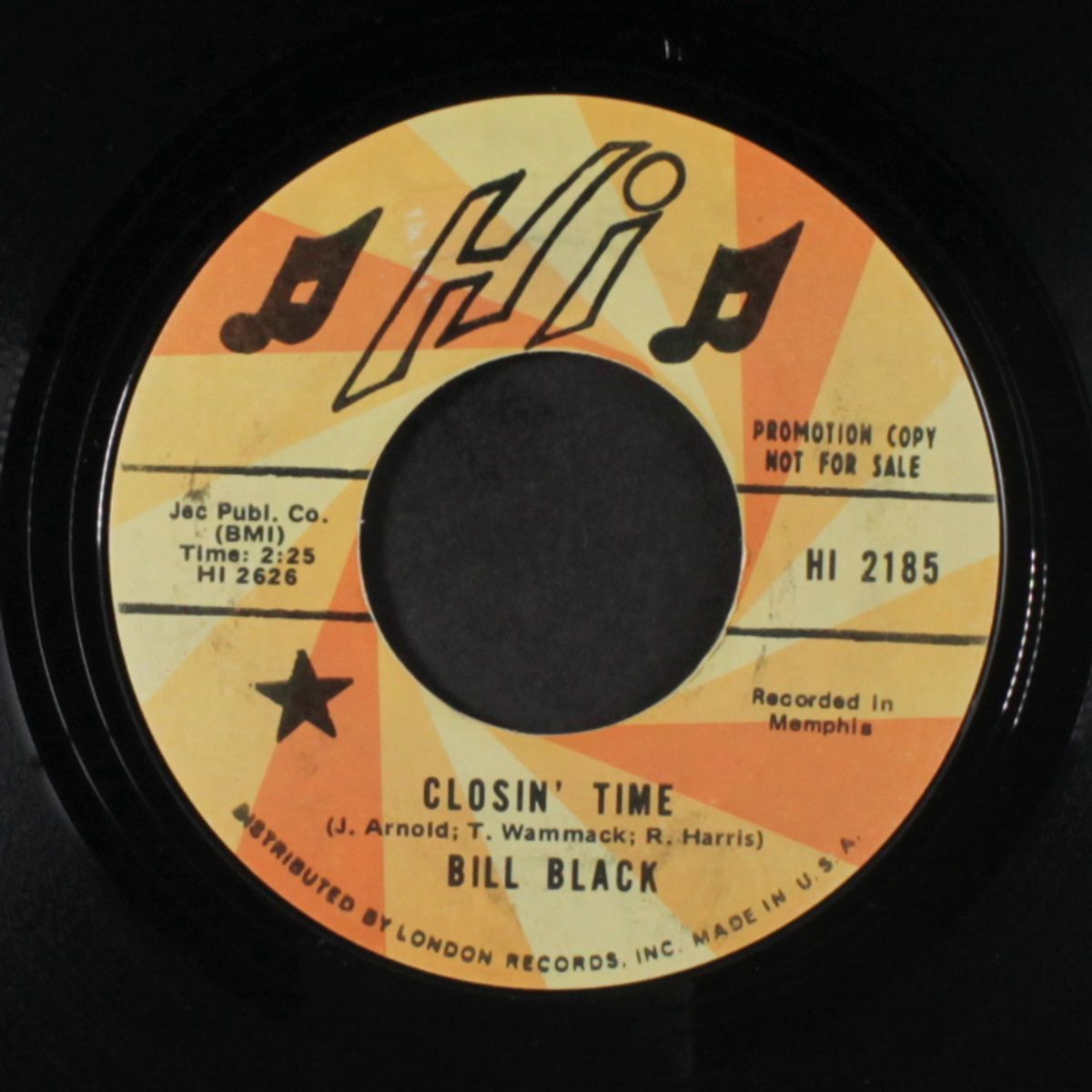 closin' time / no more by BILL BLACK