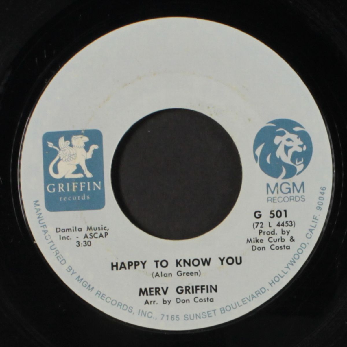 happy to know you / a man sings by MERV GRIFFIN