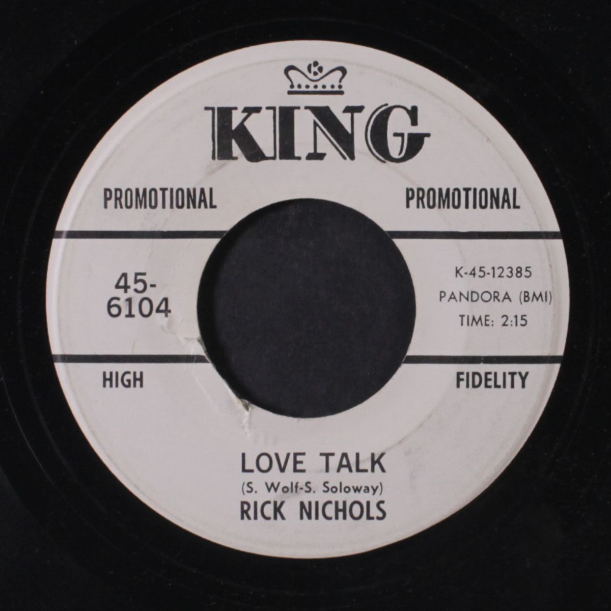 love talk / a fool such as i by RICK NICHOLS