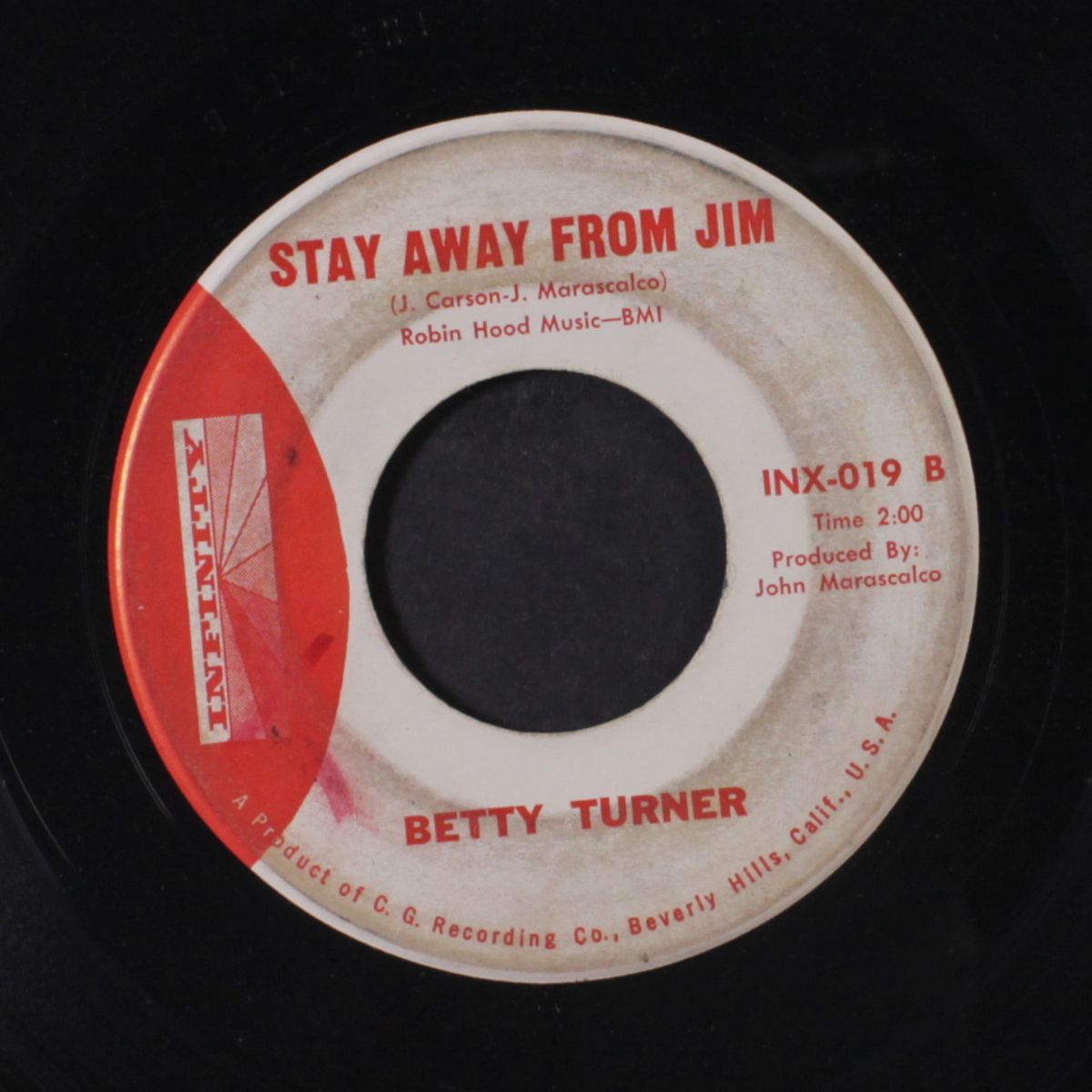 stay away from jim / yo yo love by BETTY TURNER