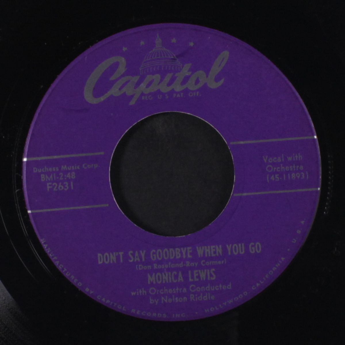 don't say goodbye when you go / autumn leaves by MONICA LEWIS