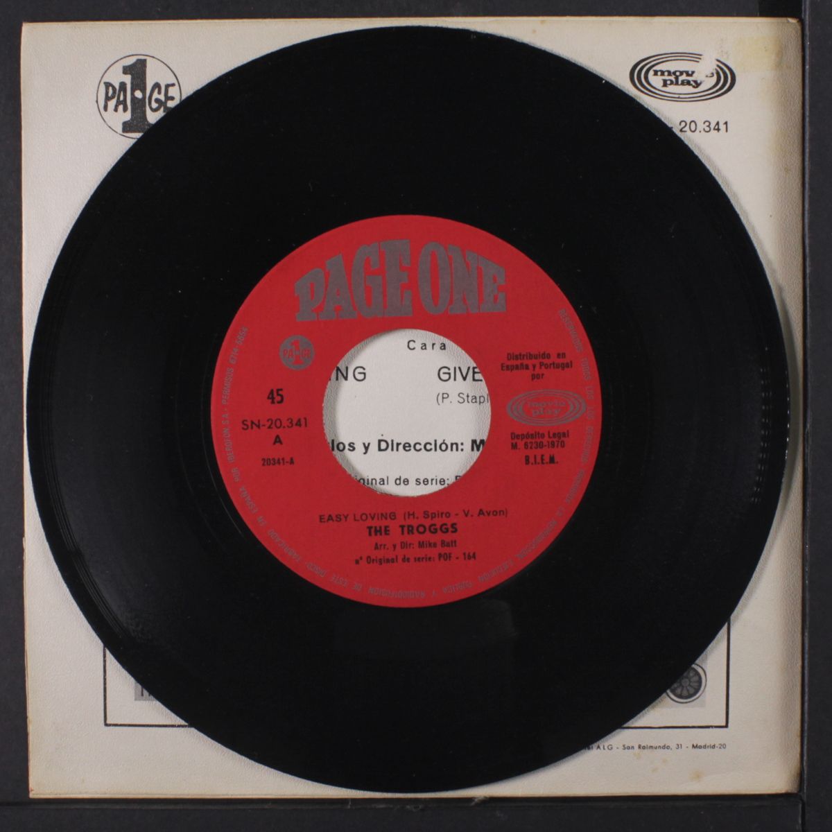 easy loving / give me something by TROGGS