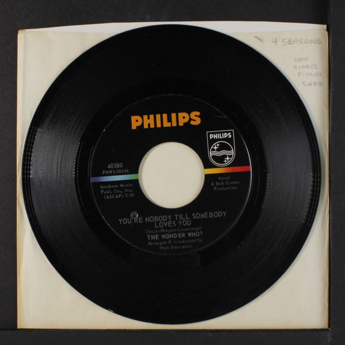 on the good ship lollipop / you're nobody till somebody loves you by WONDER WHO