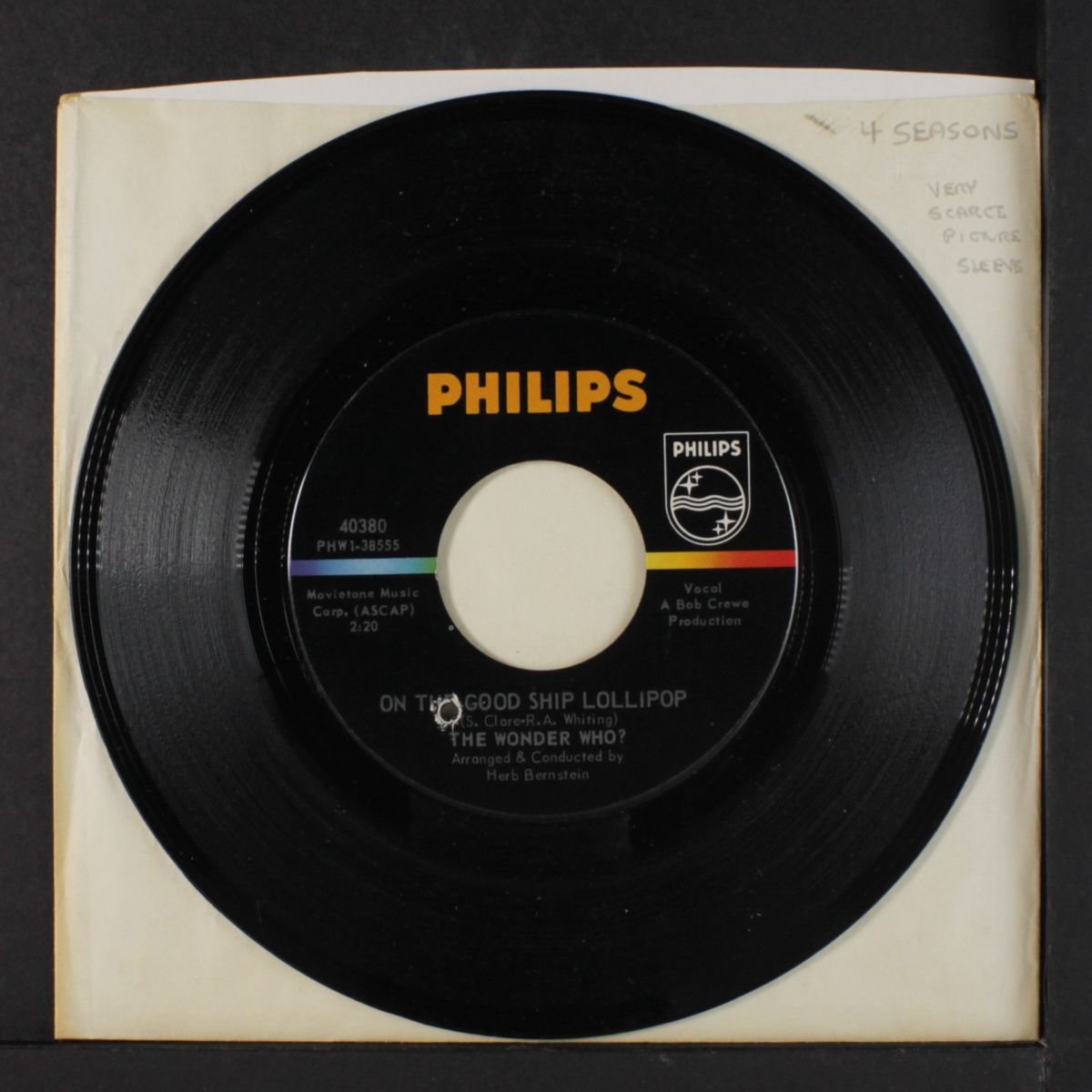 on the good ship lollipop / you're nobody till somebody loves you by WONDER WHO