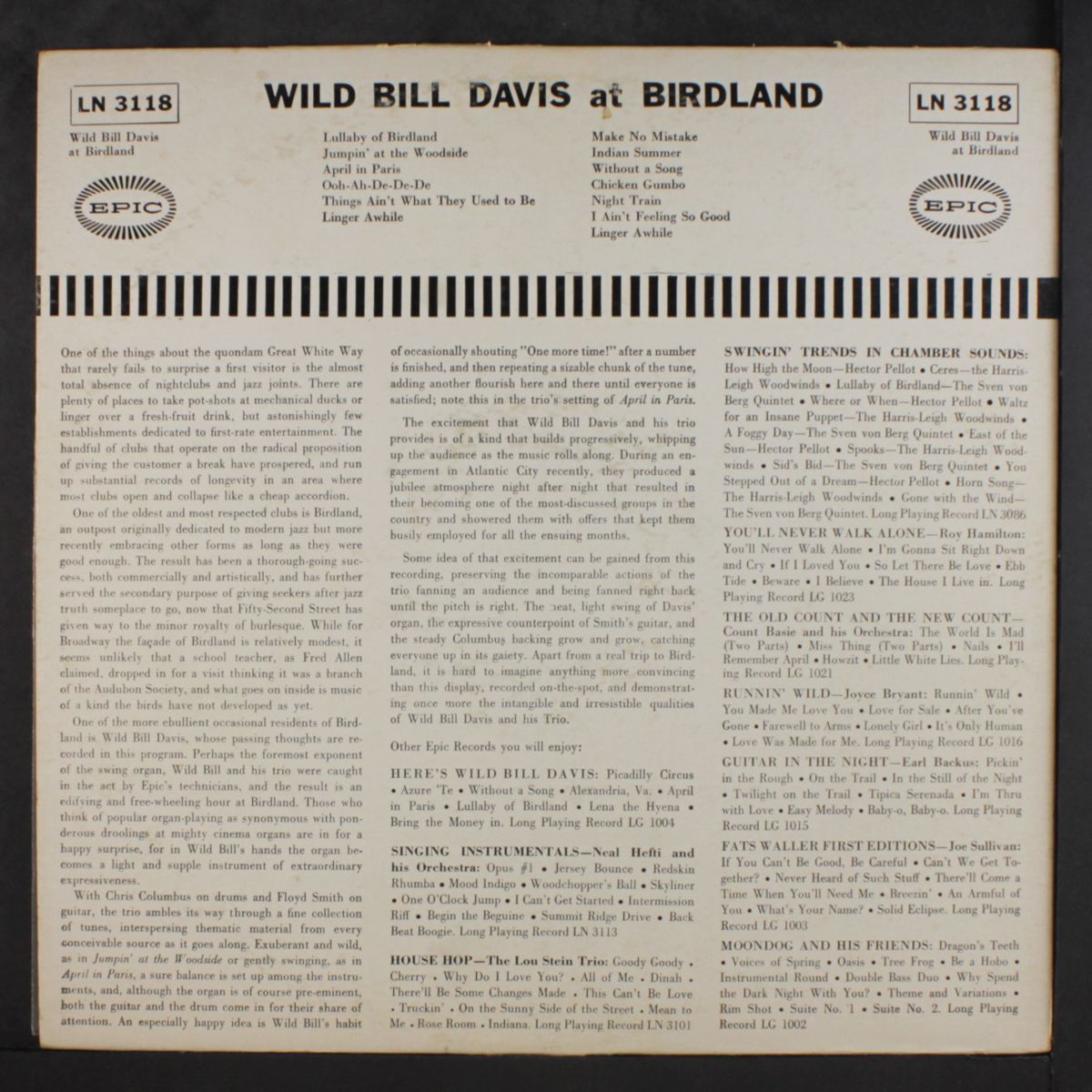 at birdland by WILD BILL DAVIS