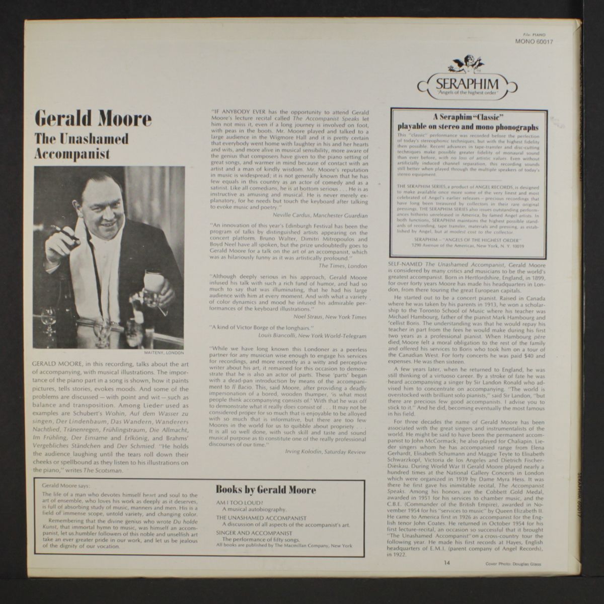 the unashamed accompanist by GERALD MOORE
