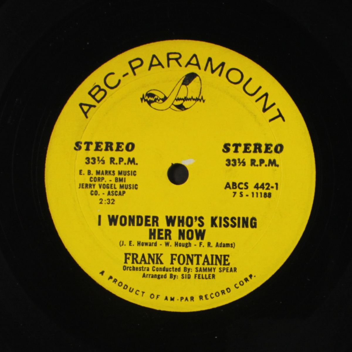 i wonder who's kissing her now by FRANK FONTAINE