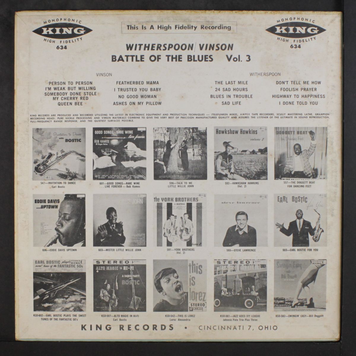 battle of the blues, vol. 3 by EDDIE 'CLEANHEAD' VINSON / JIMMY WITHERSPOON