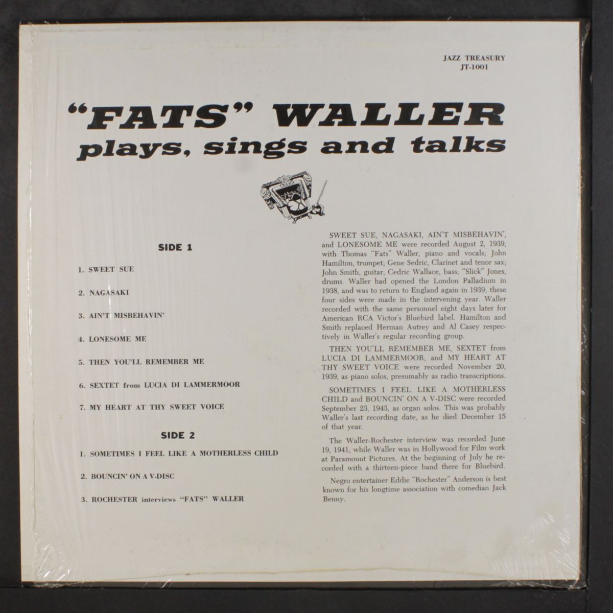 plays, sings, and talks by FATS WALLER
