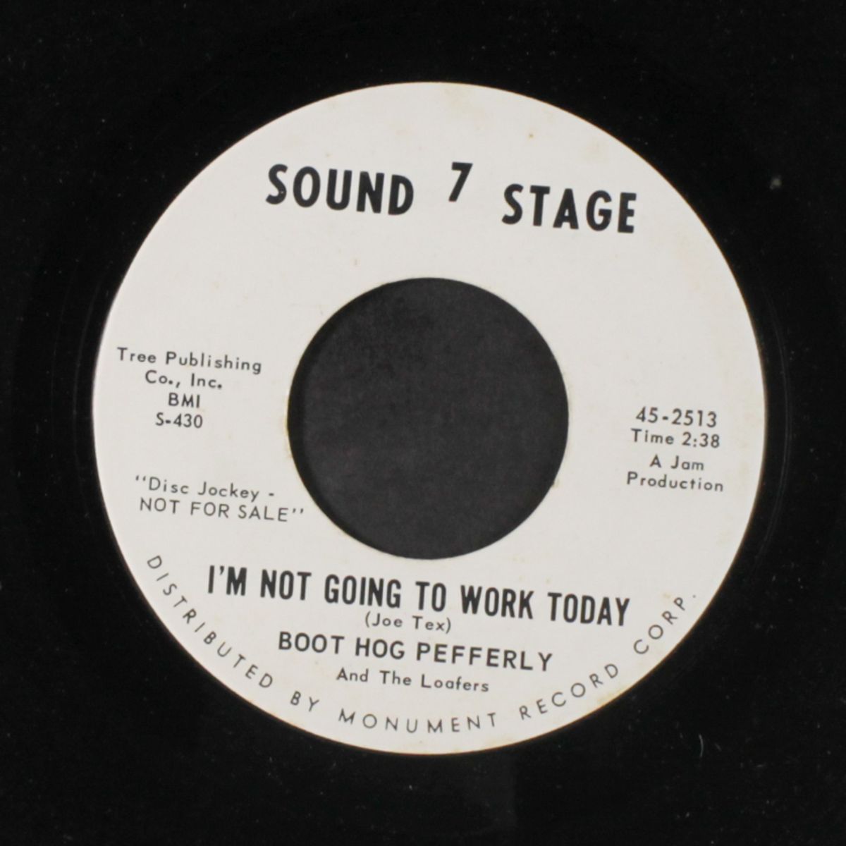 jump and shout / i'm not going to work today by BOOT HOG PEFFERLY & LOAFERS