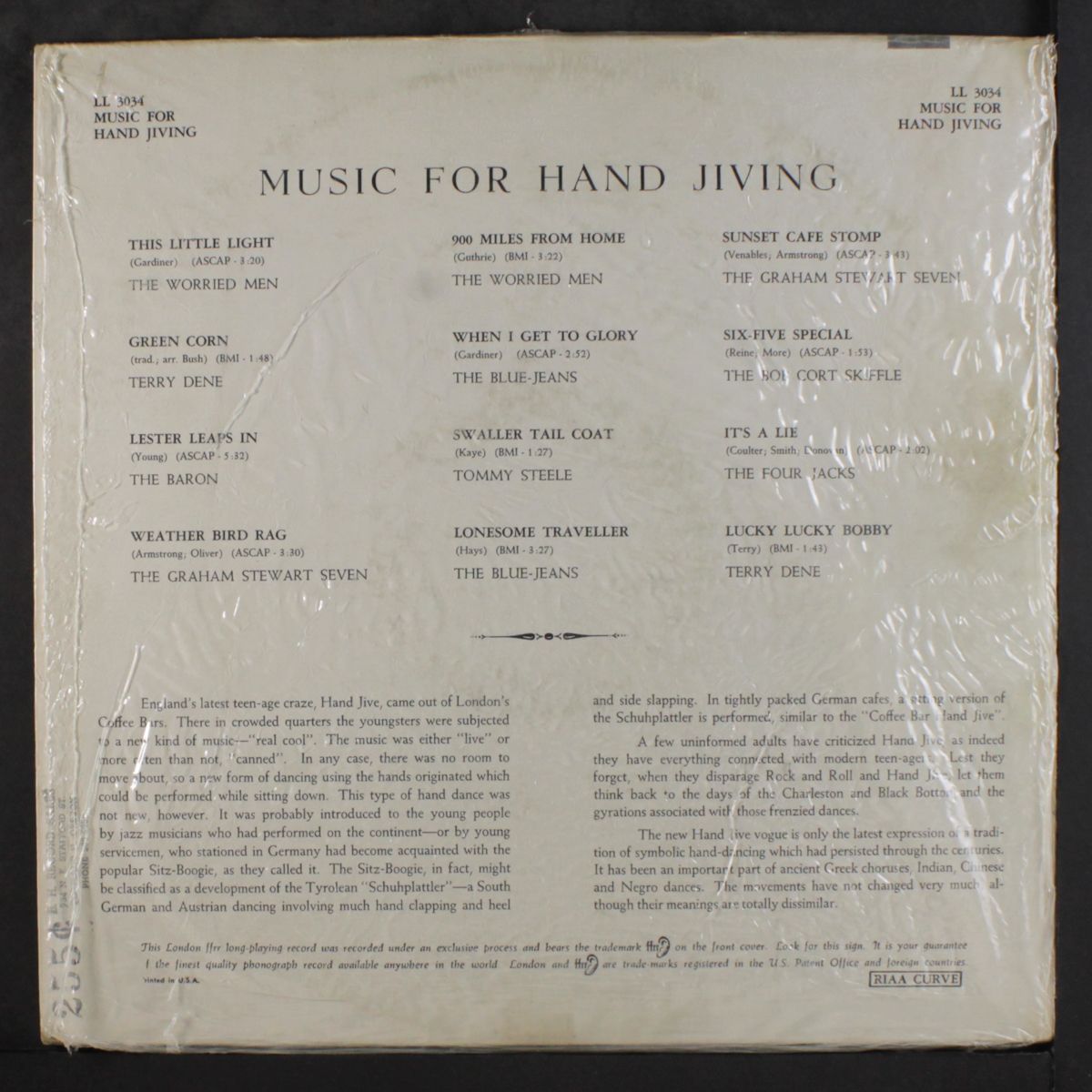 music for hand-jiving by VARIOUS