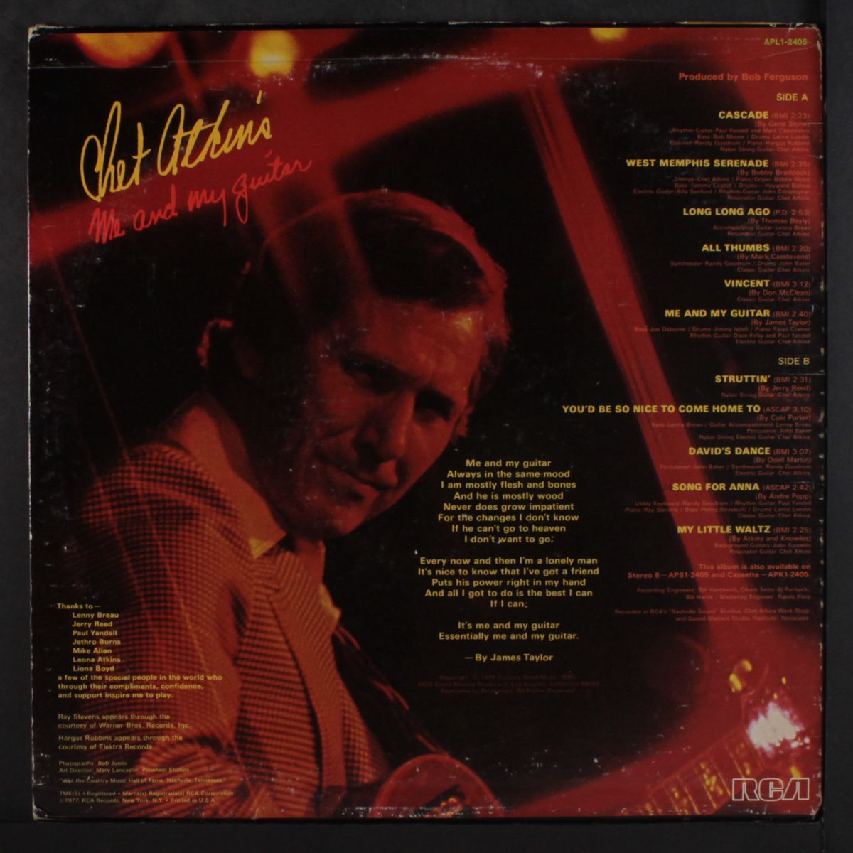 me & my guitar by CHET ATKINS