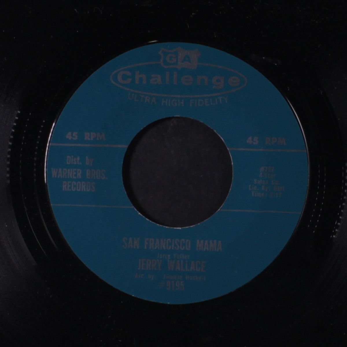 san francisco mama / just walking in the rain by JERRY WALLACE