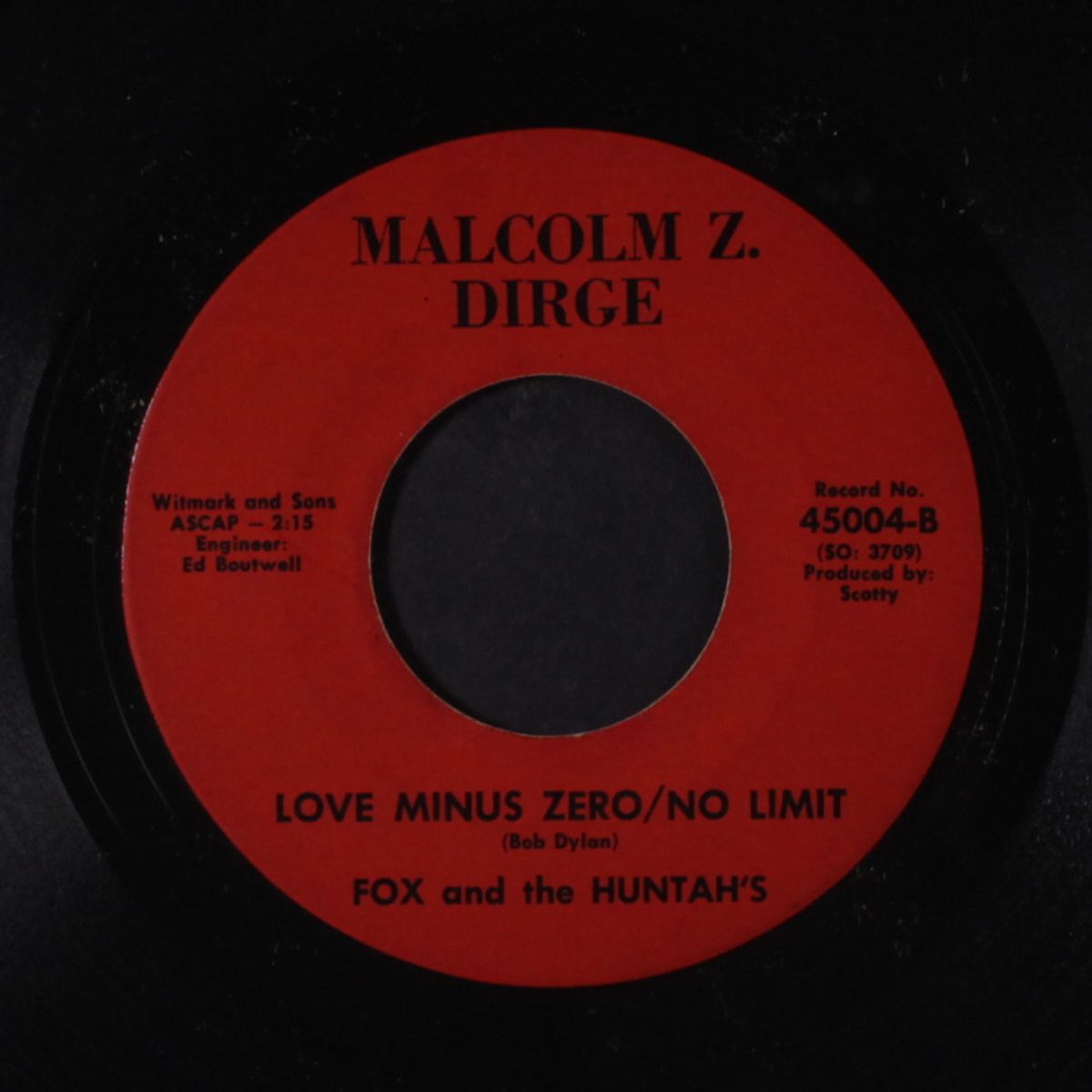 funny kinda day / love minus zero/no limit by FOX & THE HUNTAH'S