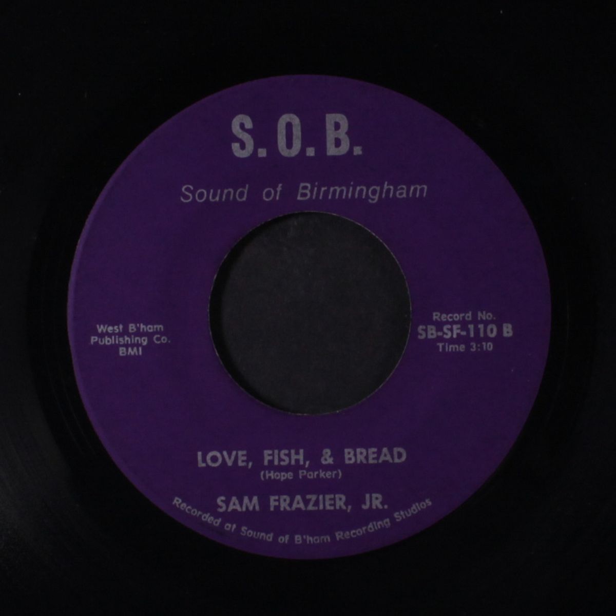 i'm a no count man / love, fish & bread by SAM FRAZIER, JR