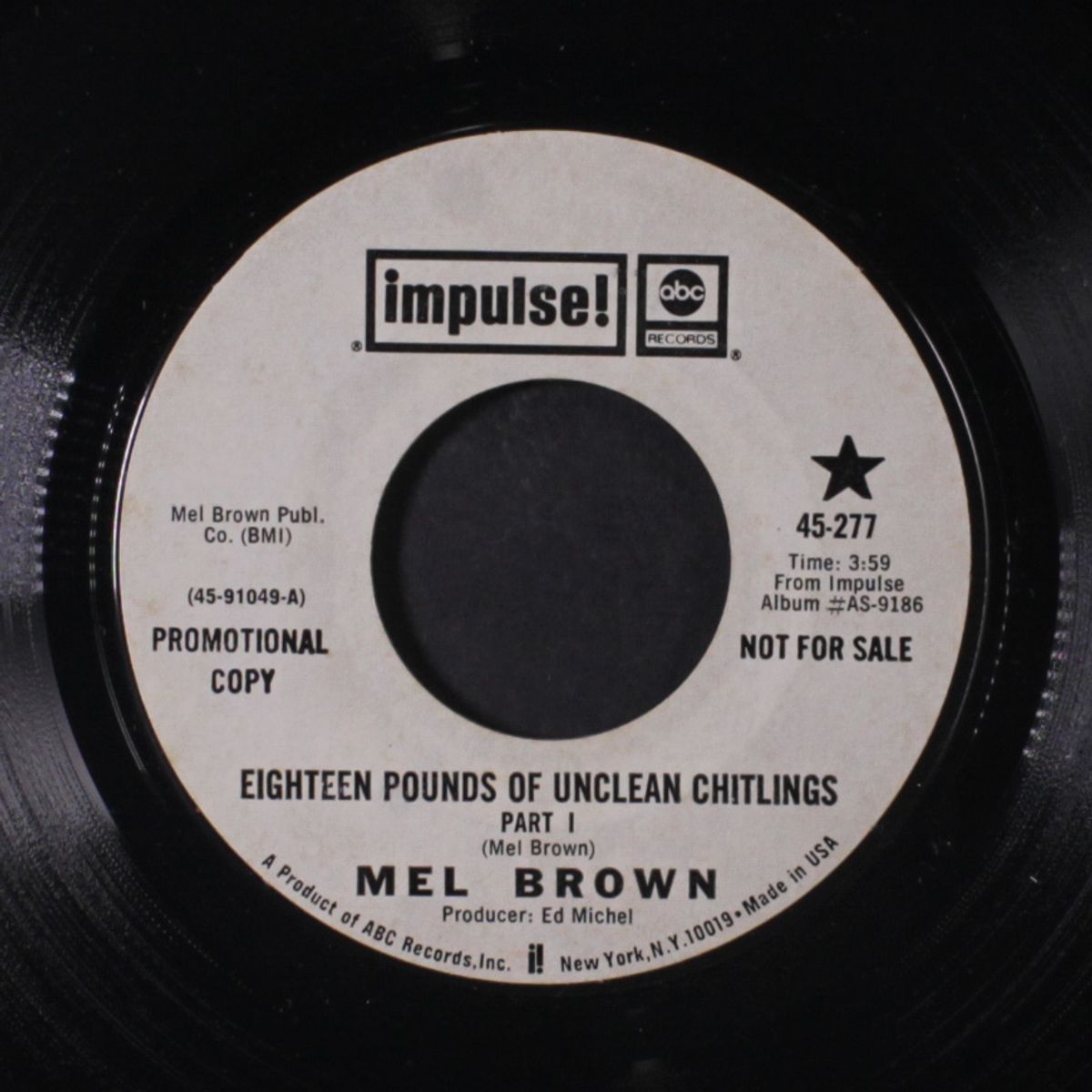 eighteen pounds of unclean chitlings by MEL BROWN