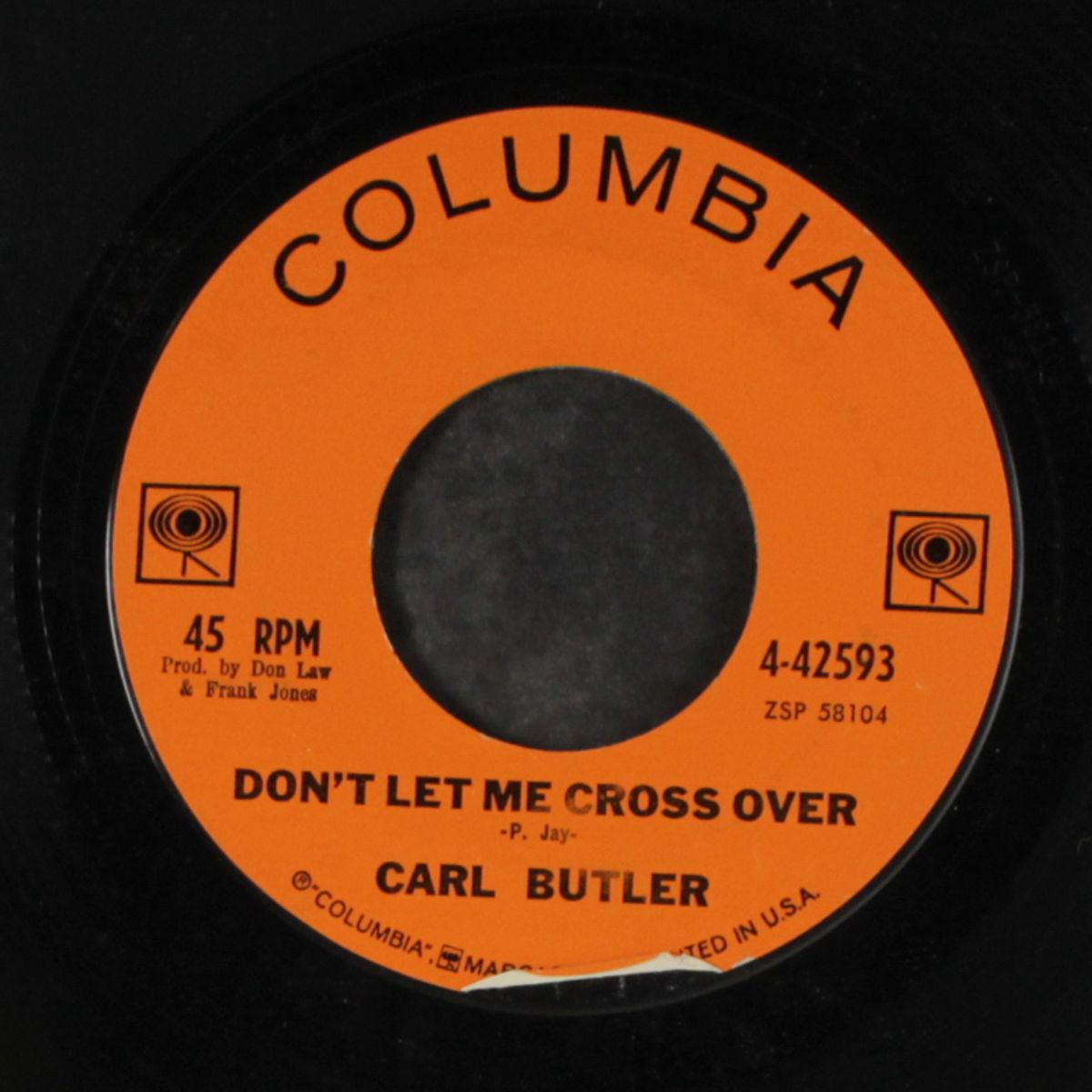 don't let me cross over / wonder drug by CARL BUTLER