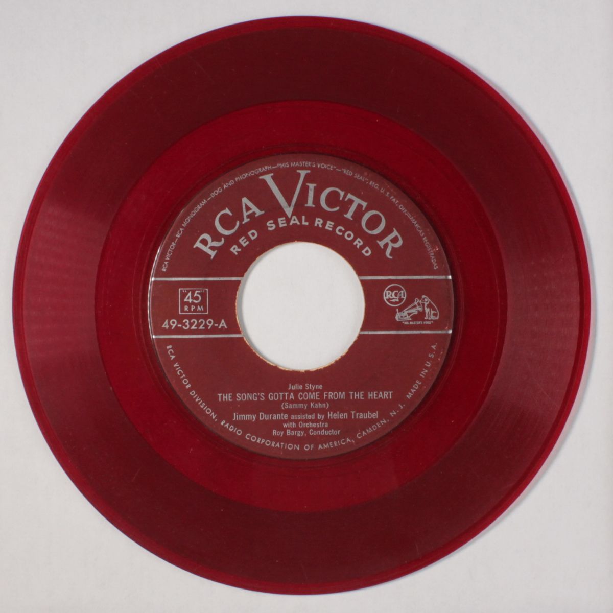 the song's gotta come from the heart by JIMMY DURANTE