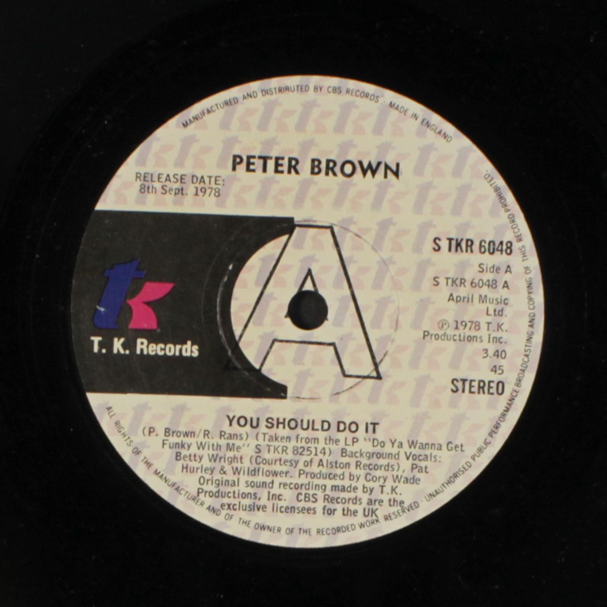 you should do it / without love by PETER BROWN
