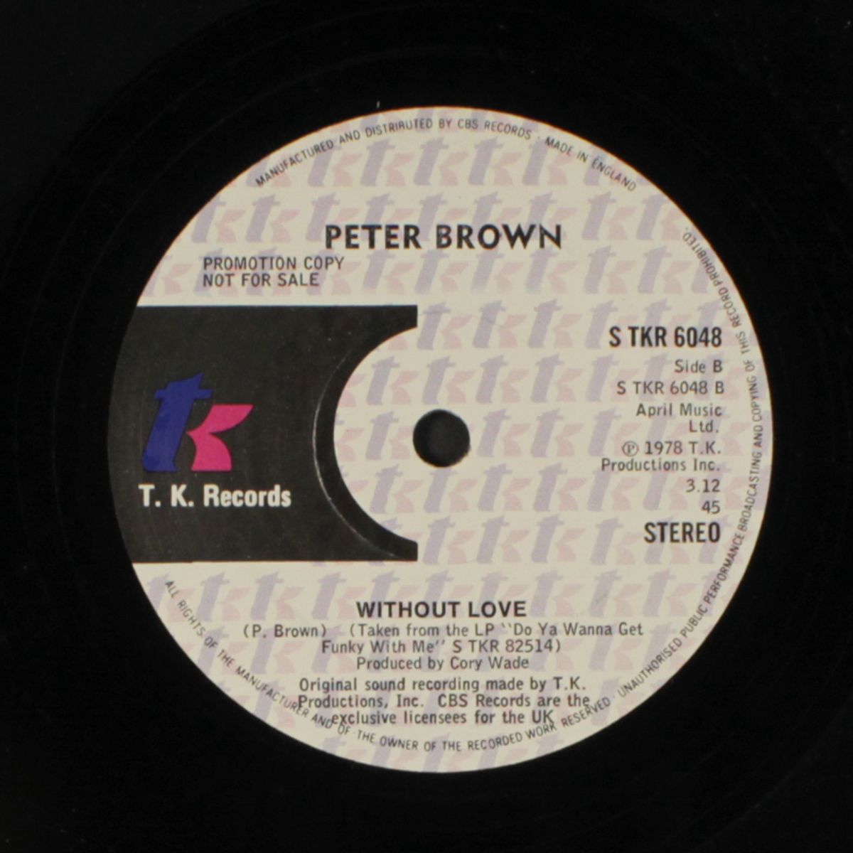 you should do it / without love by PETER BROWN