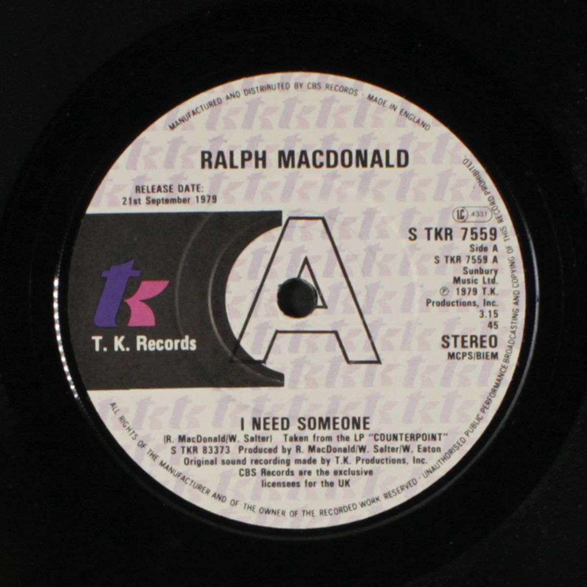 i need someone / discolypso by RALPH MACDONALD