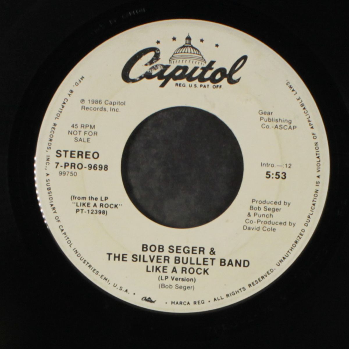 like a rock / edit by BOB SEGER