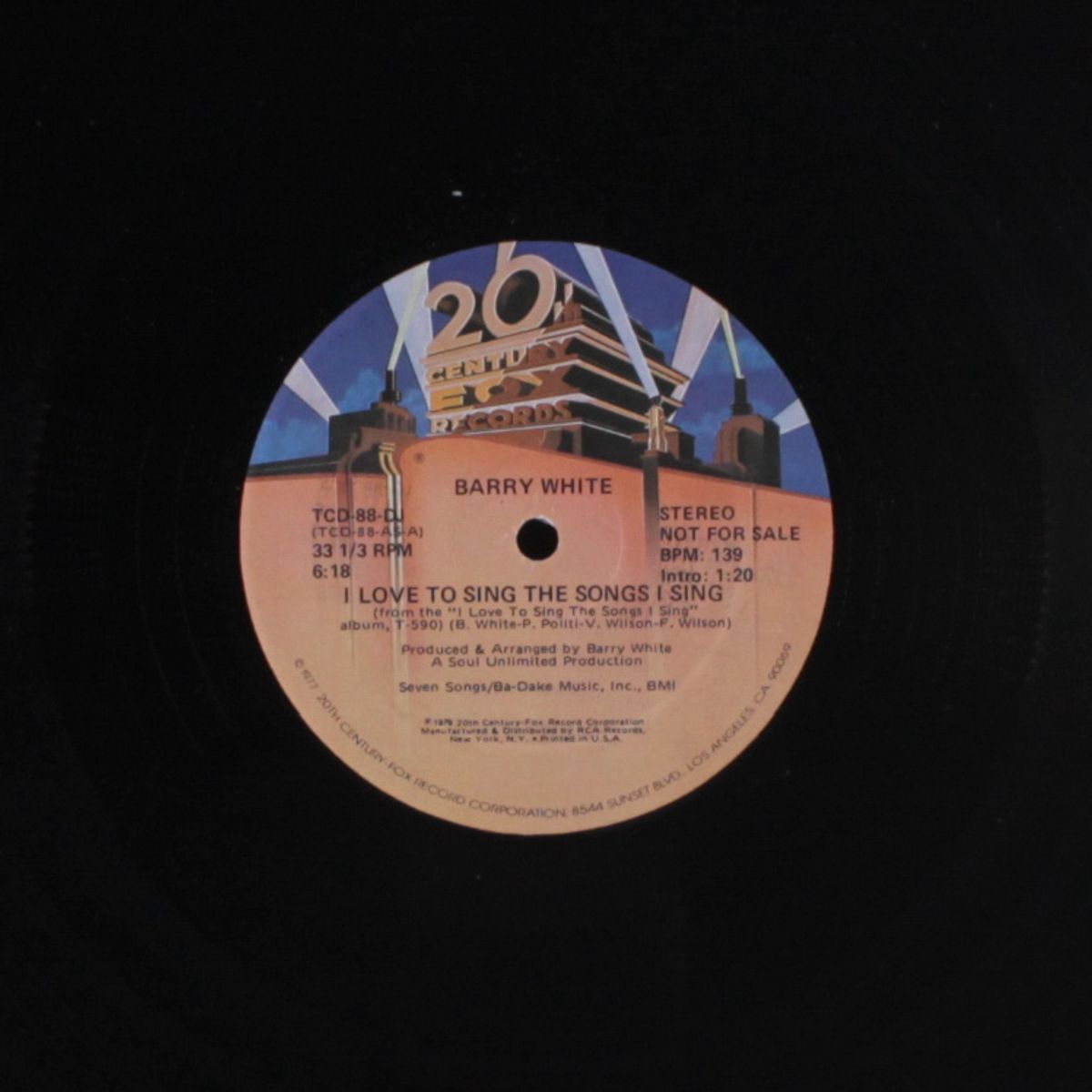 i love to sing the songs i sing / mono by BARRY WHITE
