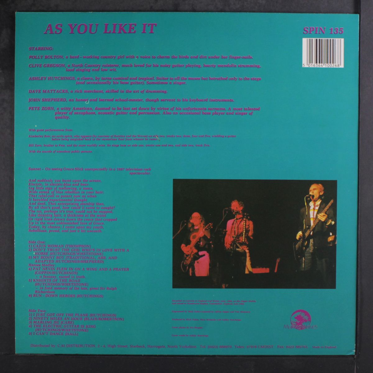 as you like it by ASHLEY HUTCHINGS