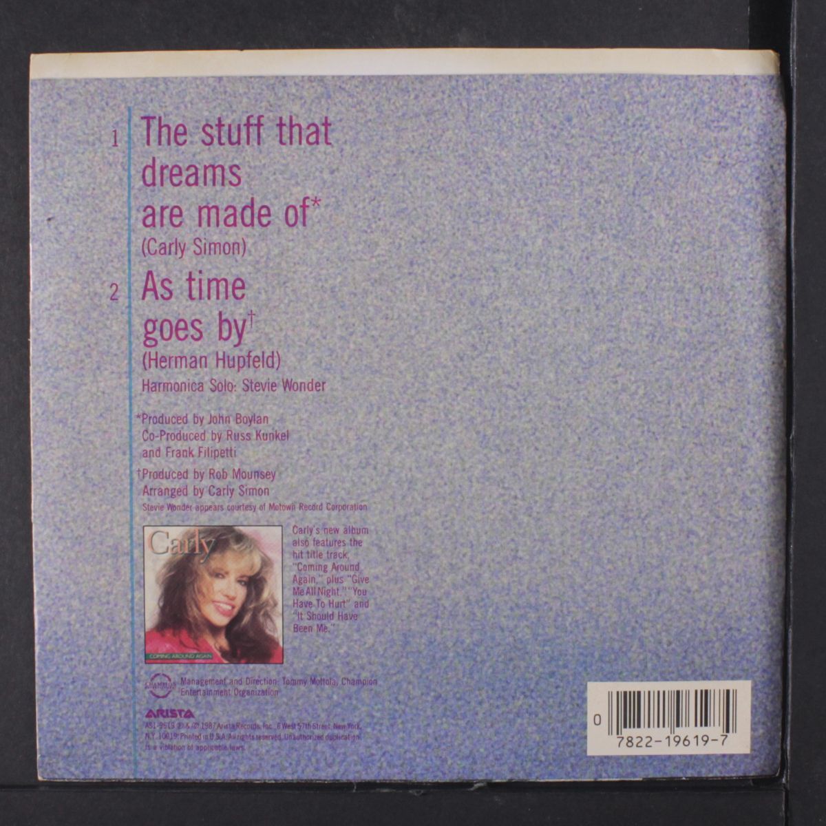 the stuff that dreams are made of / as time goes by by CARLY SIMON