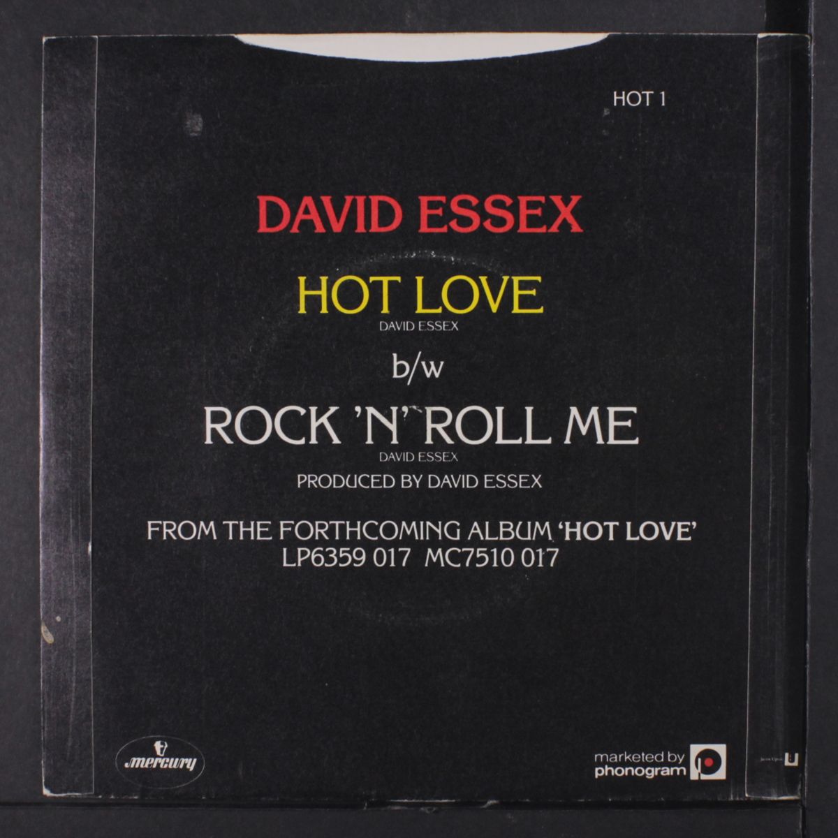 hot love / rock 'n roll me by DAVID ESSEX