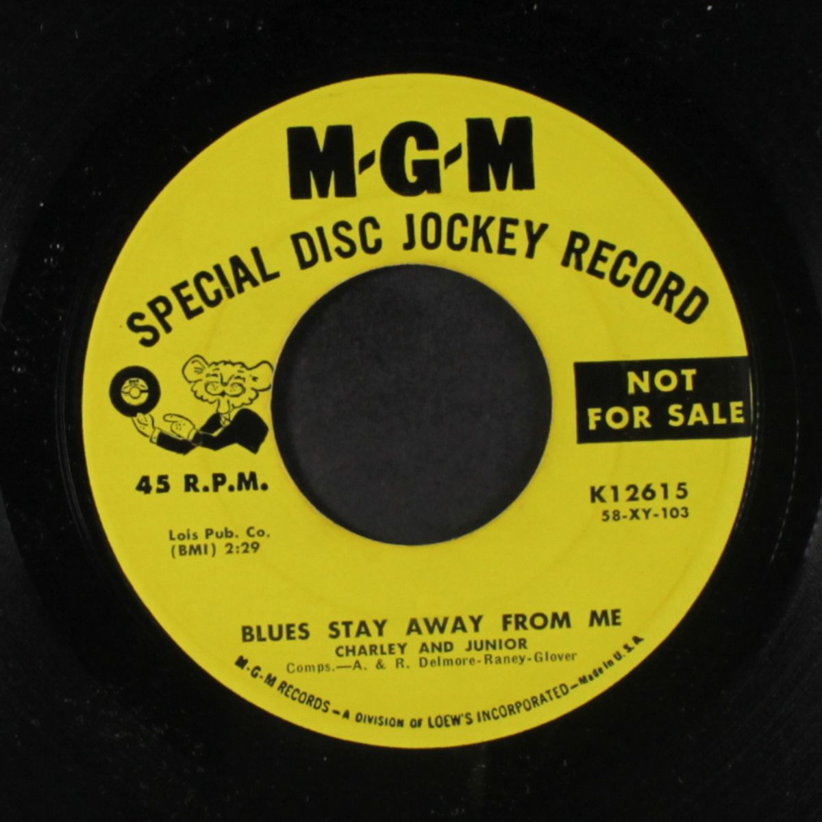 cuddle lovin' baby / blues stay away from me by CHARLEY & JUNIOR