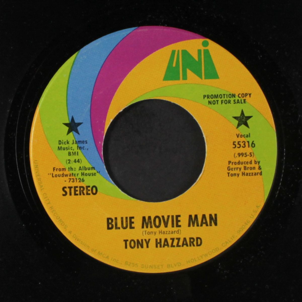 abbot of the vale / blue movie man by TONY HAZZARD