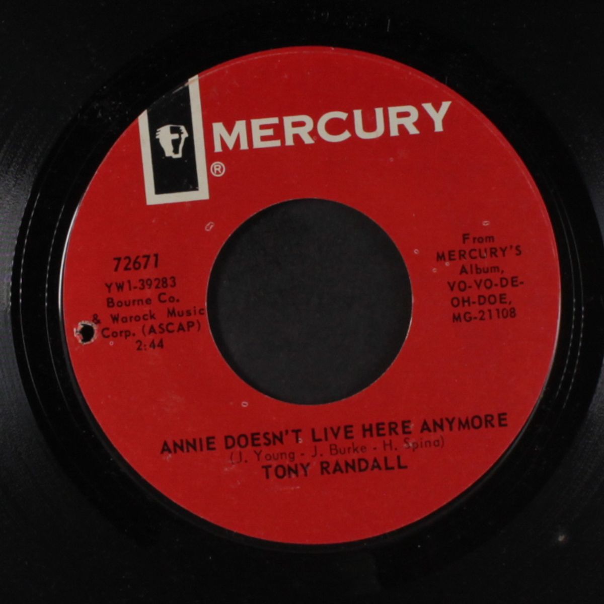 annie doesn't live here anymore / byrd by TONY RANDALL