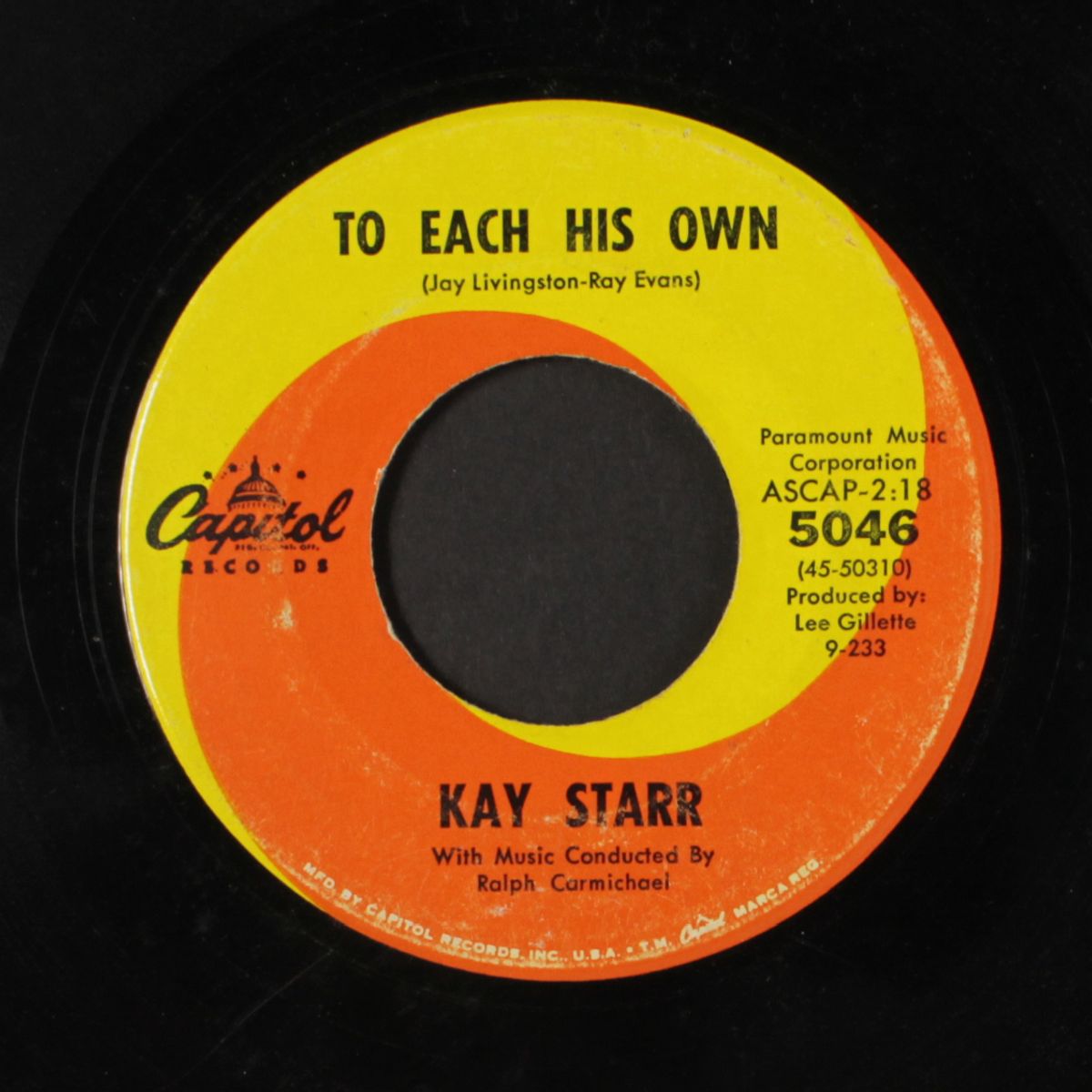 to each his own / make a circle by KAY STARR