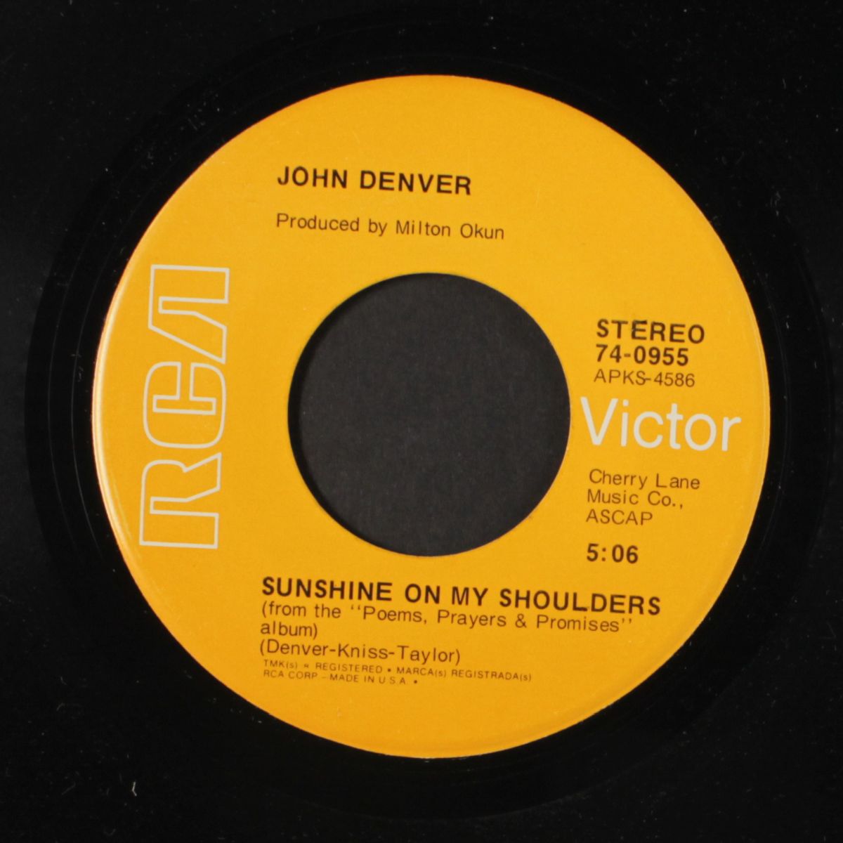 sunshine on my shoulders by JOHN DENVER