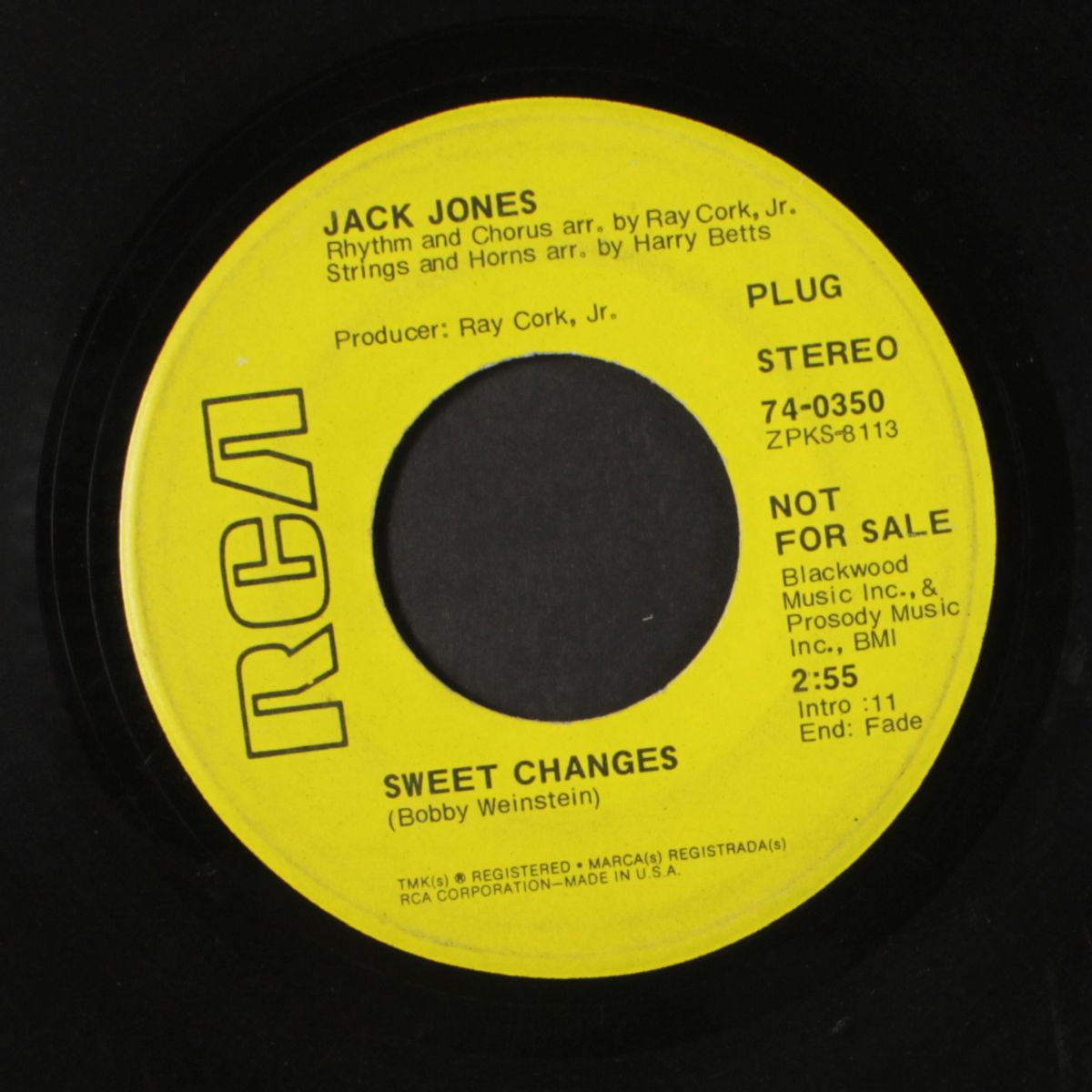 sweet changes / i wish we'd all been ready by JACK JONES