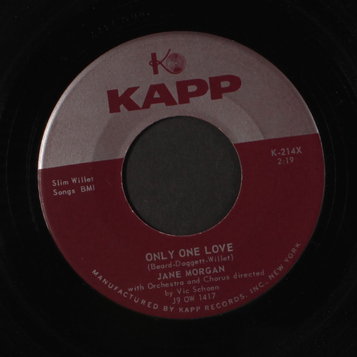 only one love / i've got bells on my heart by JANE MORGAN