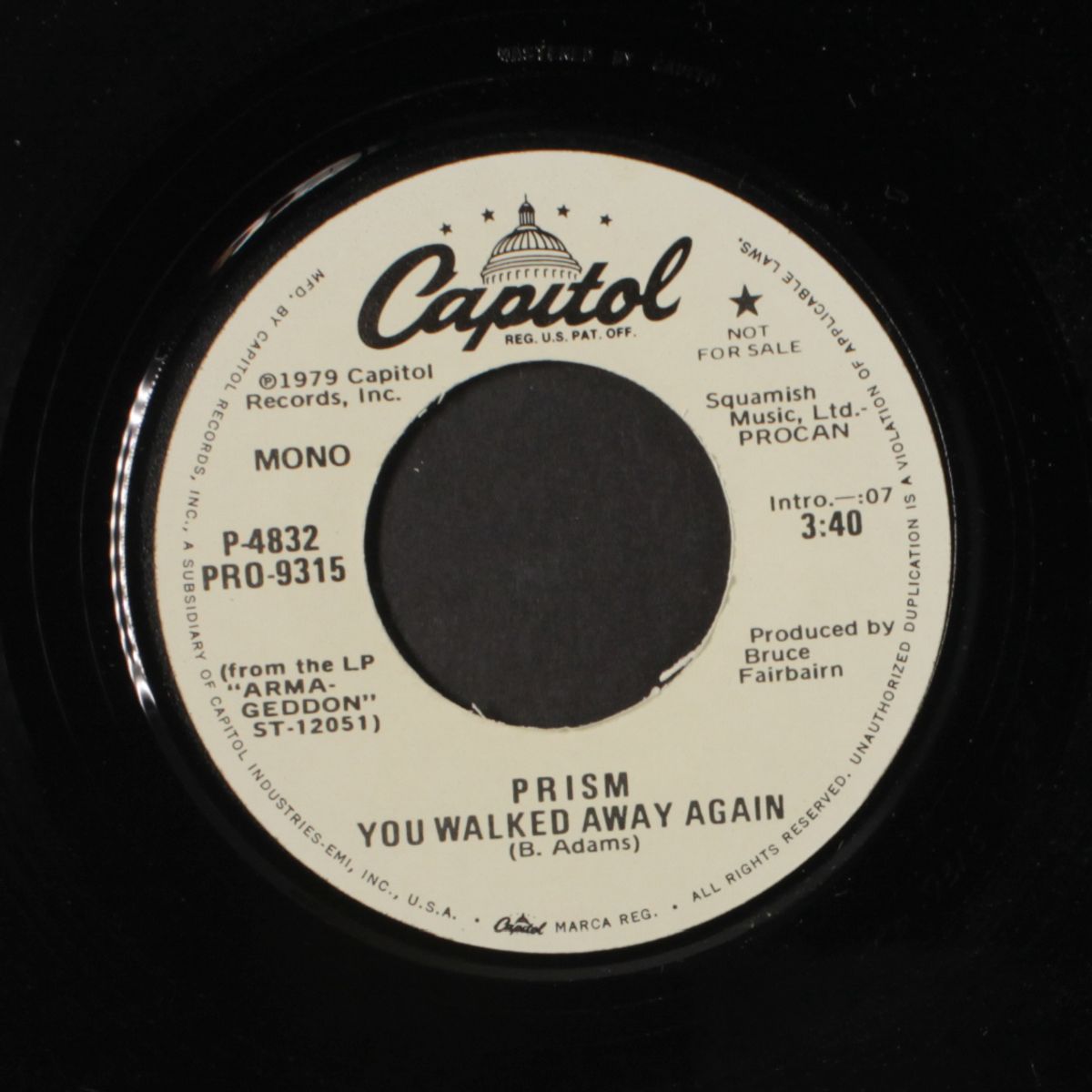 you walked away again / mono by PRISM