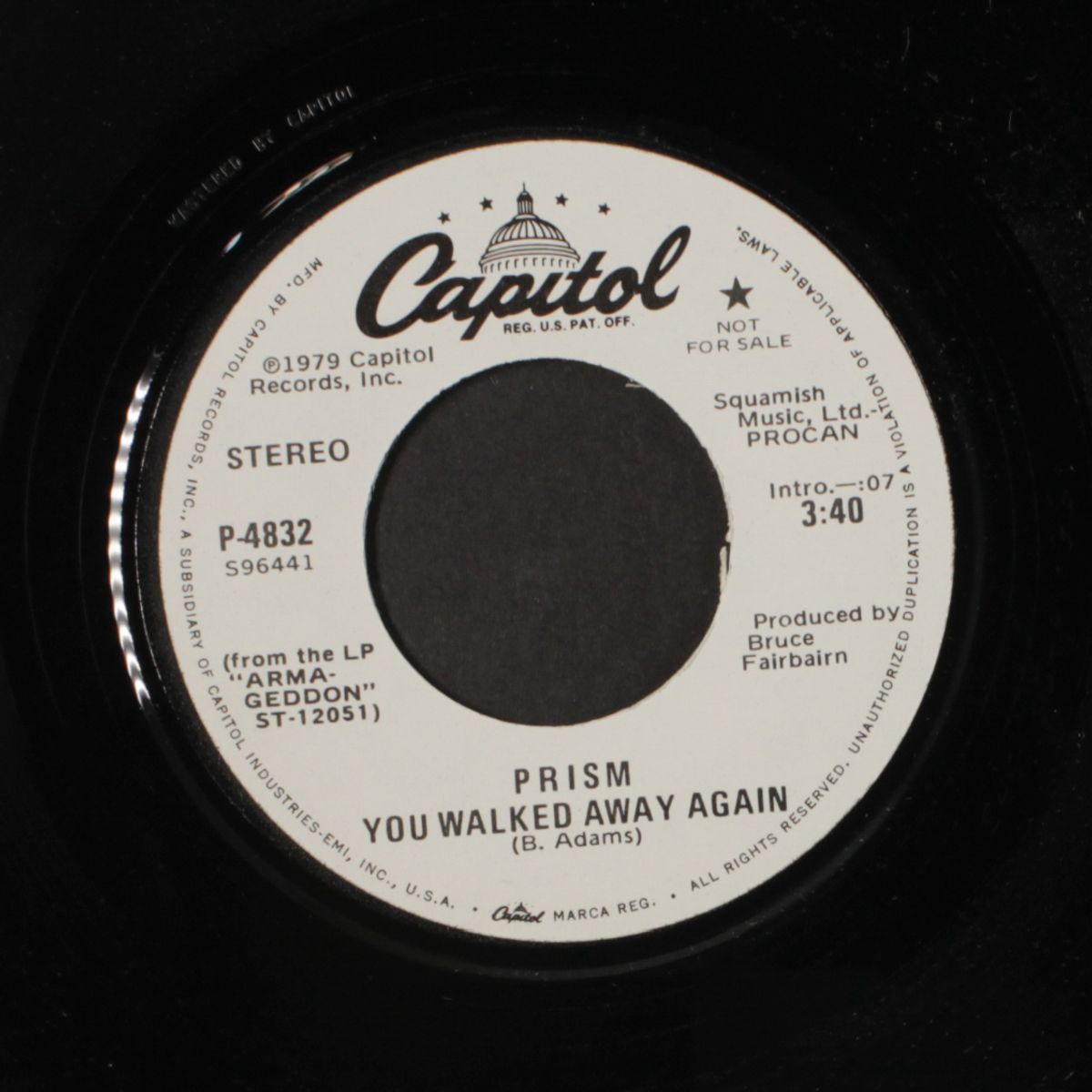 you walked away again / mono by PRISM